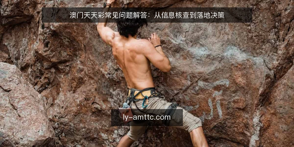 澳门天天彩常见问题解答:从信息核查到落地决策 — 场景设定:从求助到决策的典型路径 配图